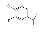 Pyridine, 5-chloro-4-iodo-2-(trifluoromethyl)- Structure