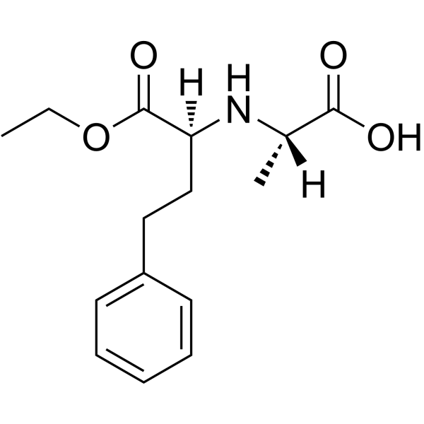 N-[(S)-1-Ethoxycarbonyl-3-phenylpropyl]-L-alanine structure