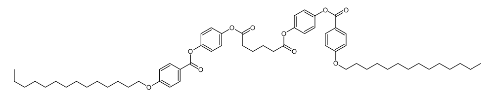 bis[4-(4-tetradecoxybenzoyl)oxyphenyl] hexanedioate Structure