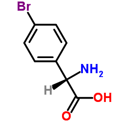 L-4-溴苯甘氨酸结构式
