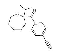 1-isopropylcycloheptyl 4-cyanophenyl ketone Structure