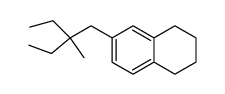6-(2-ethyl-2-methyl-butyl)-1,2,3,4-tetrahydro-naphthalene Structure