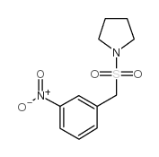 1-(3-NITRO-PHENYLMETHANESULFONYL)-PYRROLIDINE Structure