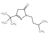 5-叔丁基-2-(3-甲基-丁基)-2,4-二氢-吡唑-3-酮结构式