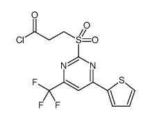 Propanoyl chloride, 3-[[4-(2-thienyl)-6-(trifluoromethyl)-2-pyrimidinyl]sulfonyl] Structure