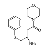 4-[(3R)-3-Amino-1-oxo-4-(phenylthio)butyl]morpholine结构式