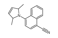 4-(2,5-dimethyl-2,5-dihydropyrrol-1-yl)naphthalene-1-carbonitrile Structure