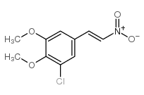 反-3-氯-4,5-二甲氧基-Β-硝基苯乙烯结构式