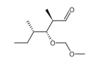 (2R,3R,4S)-3-(methoxymethoxy)-2,4-dimethylhexanal结构式