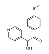 2-hydroxy-1-(4-methylsulfanylphenyl)-2-pyridin-4-ylethanone Structure