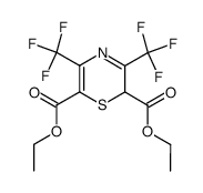 diethyl 3,5-bis(trifluoromethyl)-2H-1,4-thiazine-2,6-dicarboxylate结构式
