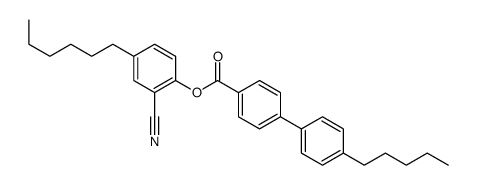 (2-cyano-4-hexylphenyl) 4-(4-pentylphenyl)benzoate Structure