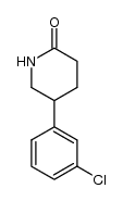 5-(3-chlorophenyl)piperidin-2-one Structure