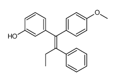 3-(1-(4-methoxyphenyl)-2-phenylbut-1-en-1-yl)phenol结构式