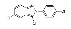 3,5-dichloro-2-(4-chlorophenyl)indazole结构式