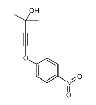 2-methyl-4-(4-nitrophenoxy)but-3-yn-2-ol结构式