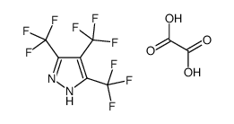 oxalic acid,3,4,5-tris(trifluoromethyl)-1H-pyrazole Structure