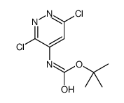 tert-butyl N-(3,6-dichloropyridazin-4-yl)carbamate Structure
