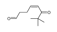7,7-dimethyl-6-oxooct-4-enal Structure