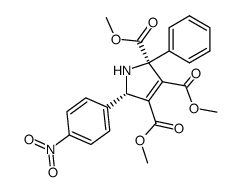 trimethyl 2-phenyl-5-(4'-nitrophenyl)-3-pyrroline-2,3,4-tricarboxylate Structure