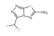 3-(二氟甲基)[1,2,4]噻唑并[3,4-b][1,3,4]噻二唑-6-胺结构式