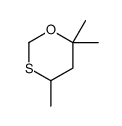4,6,6-trimethyl-1,3-oxathiane结构式