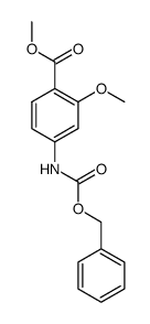 methyl 4-(benzyloxycarbonylamino)-2-methoxybenzoate Structure
