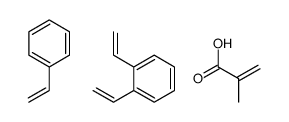 1,2-bis(ethenyl)benzene,2-methylprop-2-enoic acid,styrene结构式