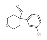 4-3-氯苯基四氢吡喃4-甲醛结构式