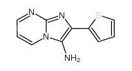 2-噻吩-2-咪唑并[1,2-a]嘧啶-3-胺结构式