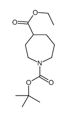 1-氮杂环庚烷-N-Boc-4-甲酸乙酯结构式