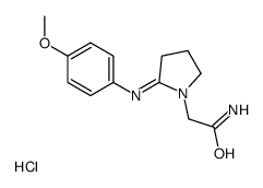 2-[2-(4-methoxyphenyl)iminopyrrolidin-1-yl]acetamide,hydrochloride Structure