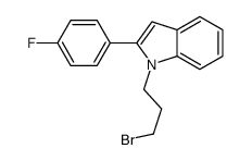 1-(3-bromopropyl)-2-(4-fluorophenyl)indole Structure