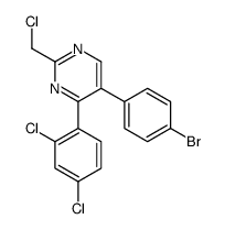 5-(4-bromophenyl)-2-(chloromethyl)-4-(2,4-dichlorophenyl)pyrimidine结构式