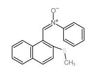 (2-methylsulfanylnaphthalen-1-yl)methylidene-oxido-phenyl-azanium结构式