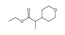 2H-Pyran-4-acetic acid, tetrahydro-α-methyl-, ethyl ester Structure