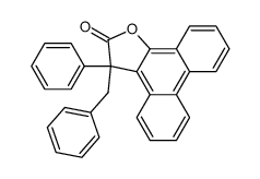3-benzyl-3-phenylphenanthro-(9,10-b)-furan-2(3H)-one Structure
