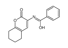 N-(2-oxo-5,6,7,8-tetrahydrochromen-3-yl)benzamide结构式