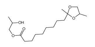 2-hydroxypropyl 9-(2,4-dimethyl-1,3-dioxolan-2-yl)nonanoate Structure