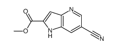 methyl 6-cyano-1H-pyrrolo[3,2-b]pyridine-2-carboxylate Structure