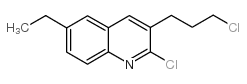 2-氯-3-(3-氯丙基)-6-乙基喹啉结构式