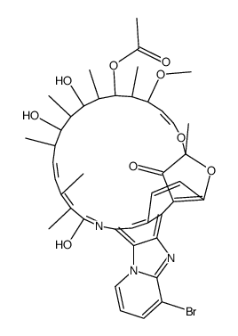 4-deoxy-3'-bromopyrido(1',2'-1,2)imidazo(5,4-c)rifamycin S picture