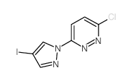3-chloro-6-(4-iodopyrazol-1-yl)pyridazine Structure