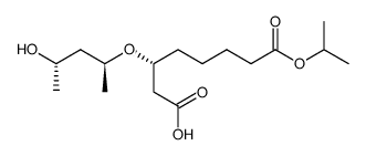 (R)-3-(((2S,4S)-4-hydroxypentan-2-yl)oxy)-8-isopropoxy-8-oxooctanoic acid结构式