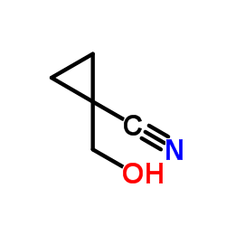 1-(羟基甲基)环丙烷甲腈结构式