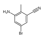 3-Amino-5-bromo-2-methylbenzonitrile structure