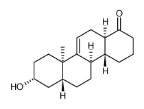 dl-3β-Hydroxy-9.11-dehydro-18-nor-D-homoandrostanon-(17a)结构式