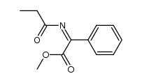 2-(Propionylimino)-2-phenylessigsaeure-methylester结构式