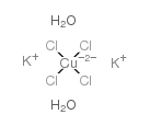 copper,dipotassium,tetrachloride,dihydrate Structure