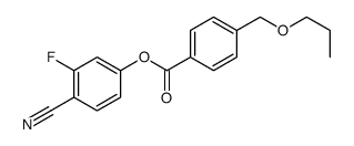 (4-cyano-3-fluorophenyl) 4-(propoxymethyl)benzoate Structure